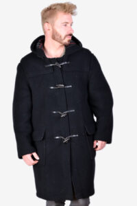 Vintage Gloverall black duffle coat