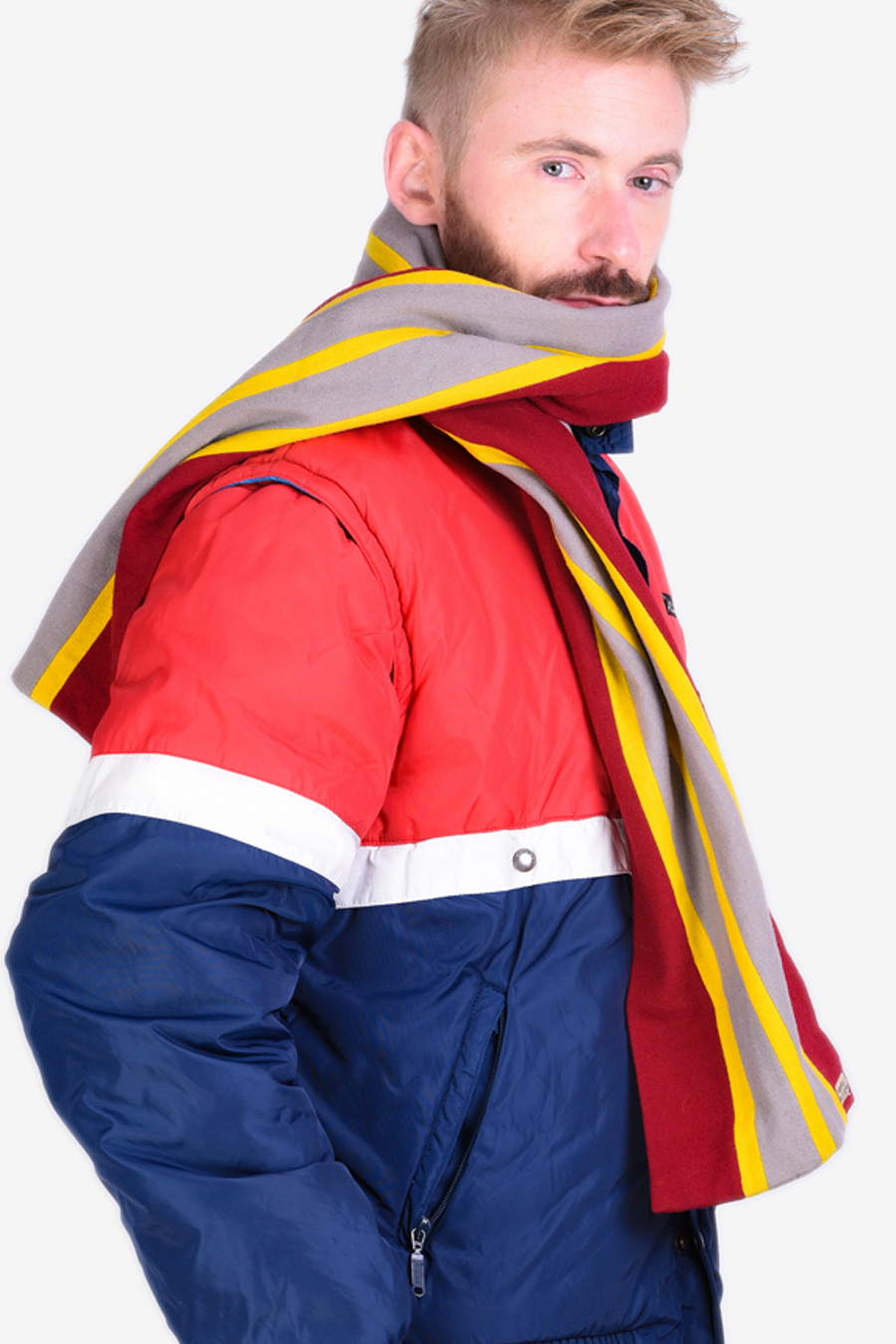 Mens Vintage Scarves Brick Vintage