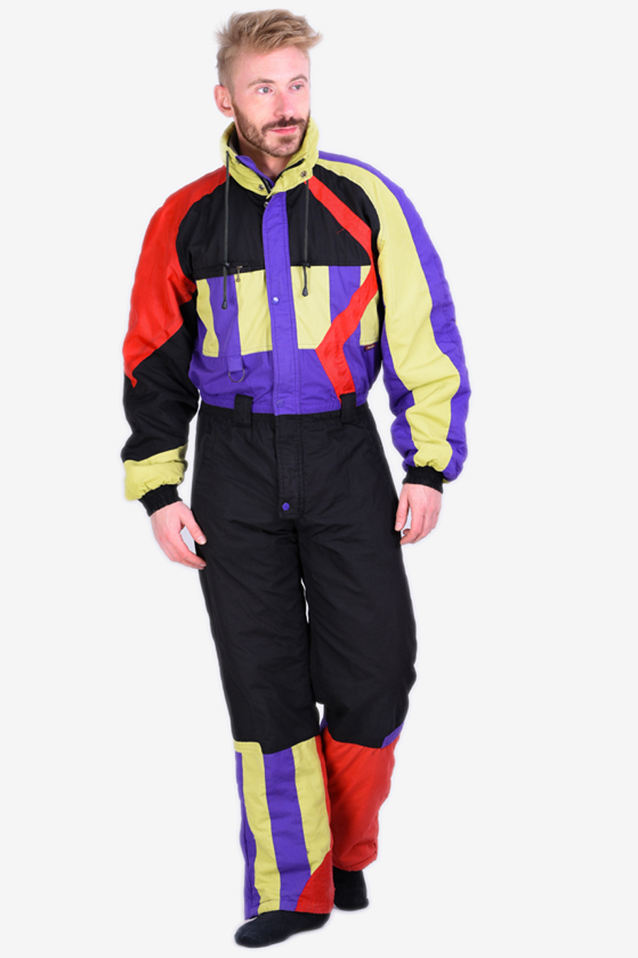 Vintage Retro Ski Suit Size M Brick Vintage