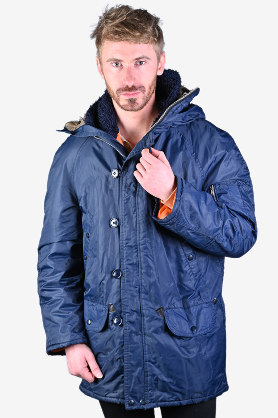 Vintage 1970's Snorkel Parka Size M Brick Vintage